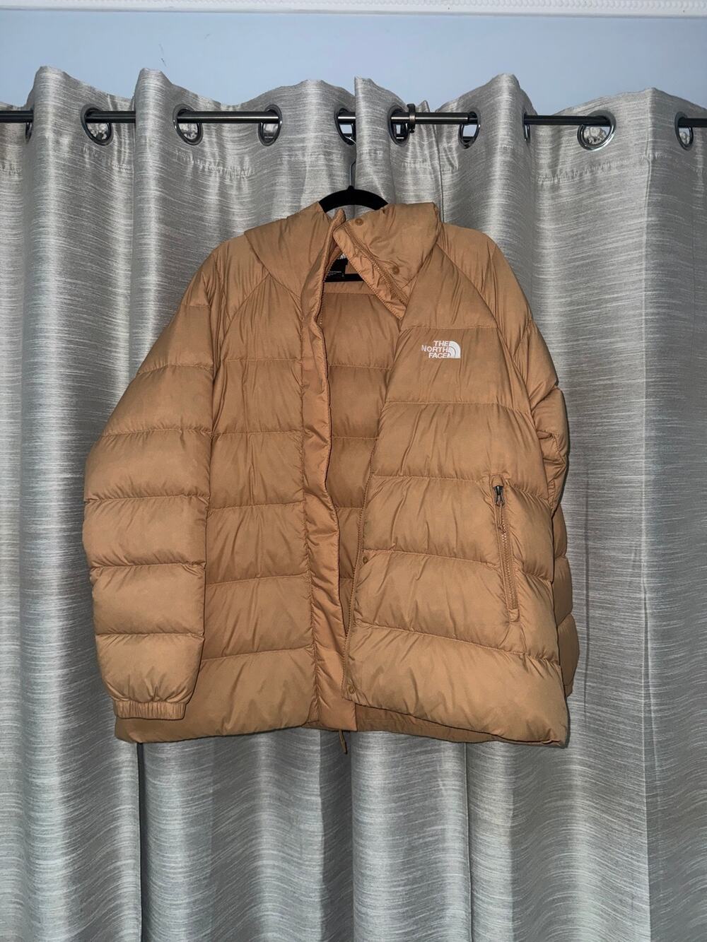 The North Face Hydrenalite 600-Fill Down Hooded Jacket in tan women's large